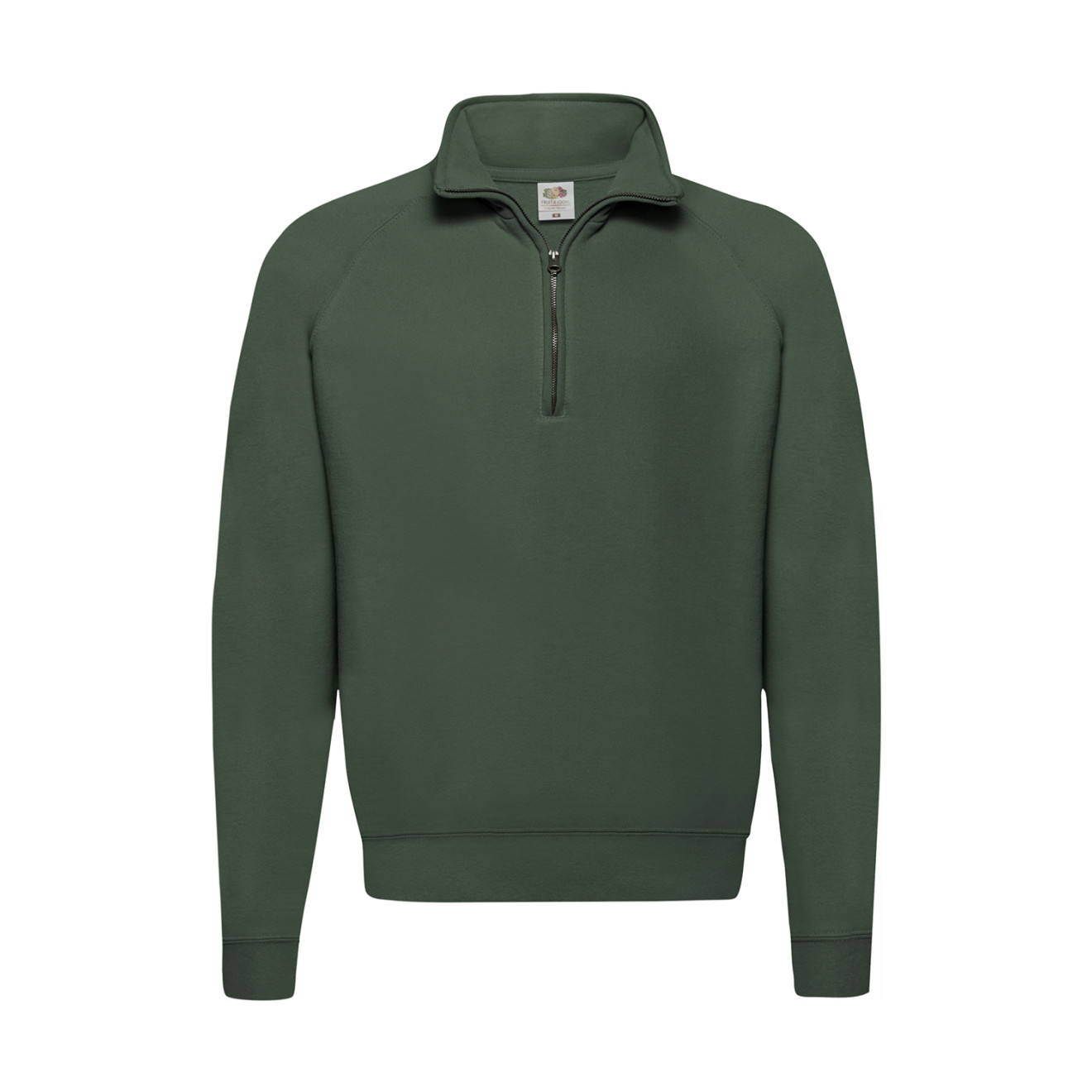 1/4 Zip-Neck-Sweatshirt - Mischgewebe | bis 2XL