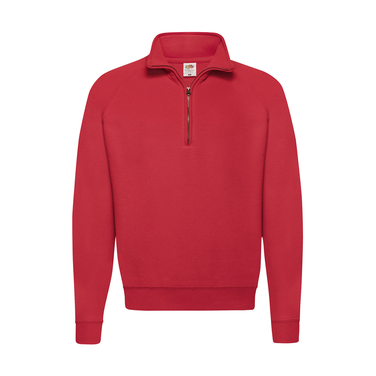 1/4 Zip-Neck-Sweatshirt - Mischgewebe | bis 2XL