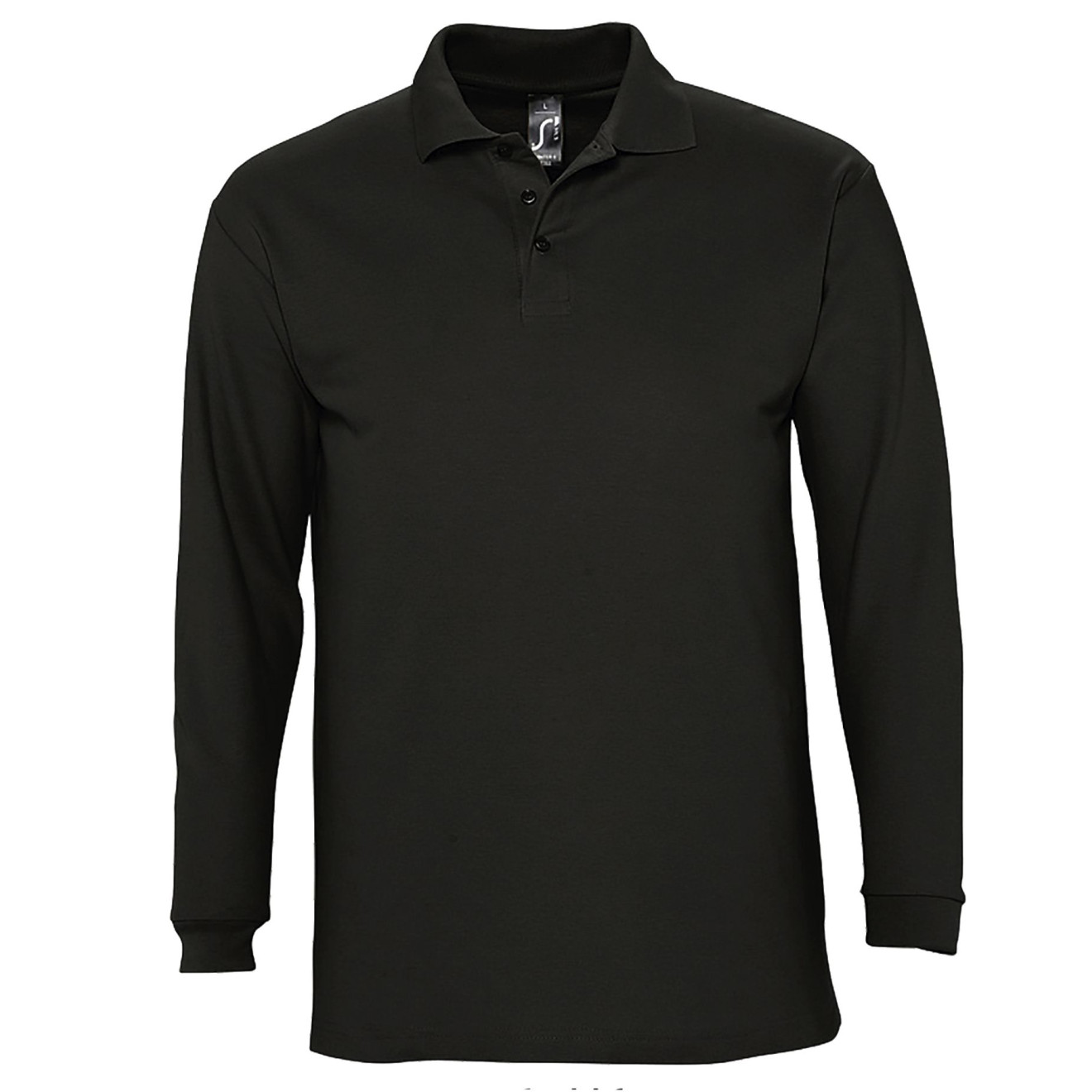 Langarm-Polo, 100% Baumwolle | bis 2XL