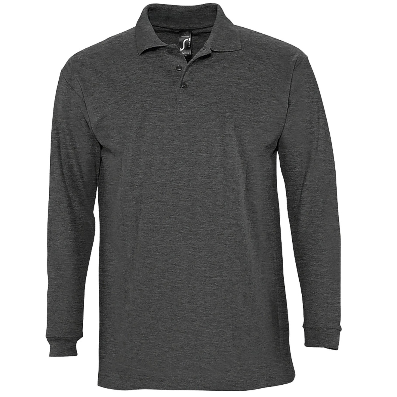 Langarm-Polo, 100% Baumwolle | bis 2XL