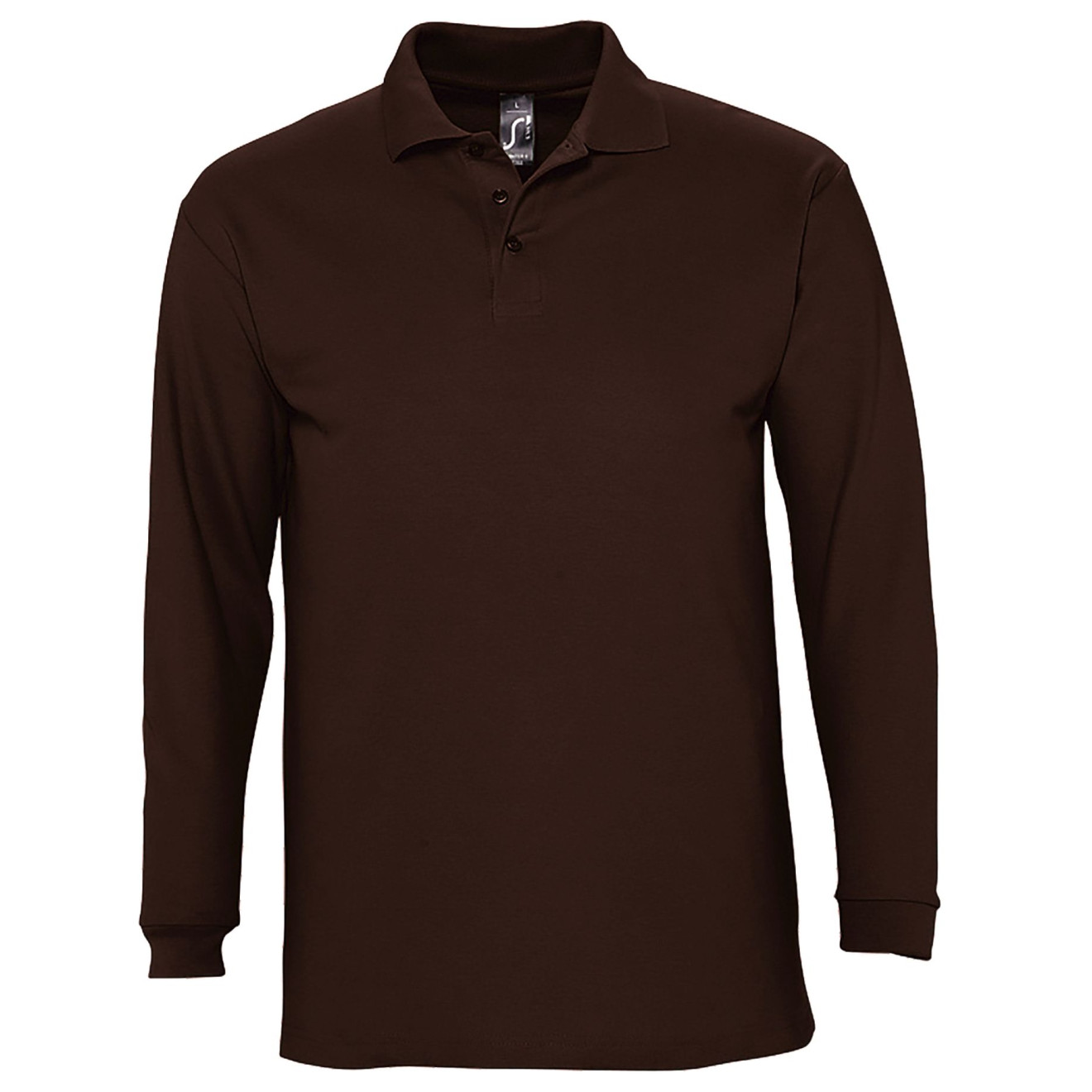 Langarm-Polo, 100% Baumwolle | bis 2XL