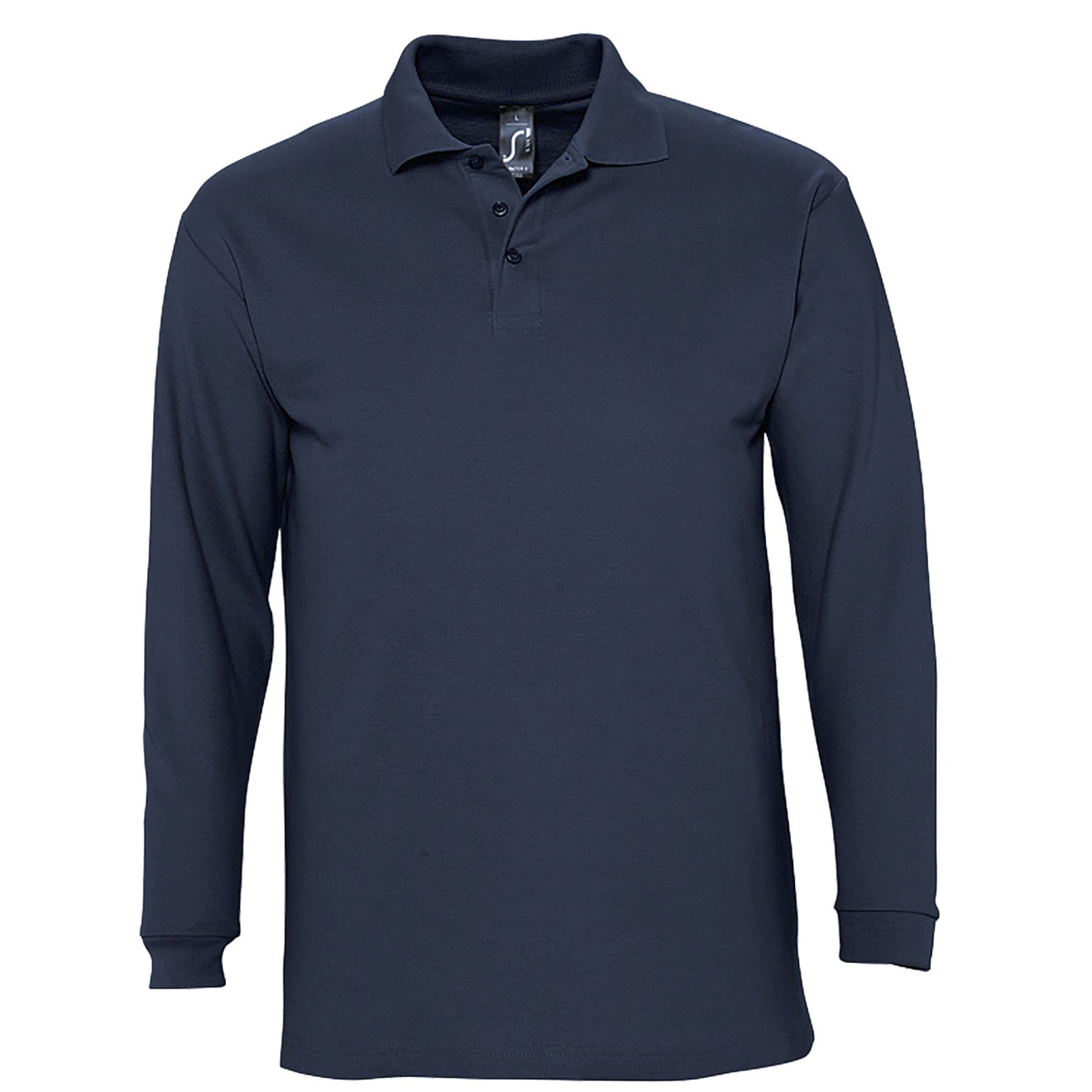 Langarm-Polo, 100% Baumwolle | bis 2XL