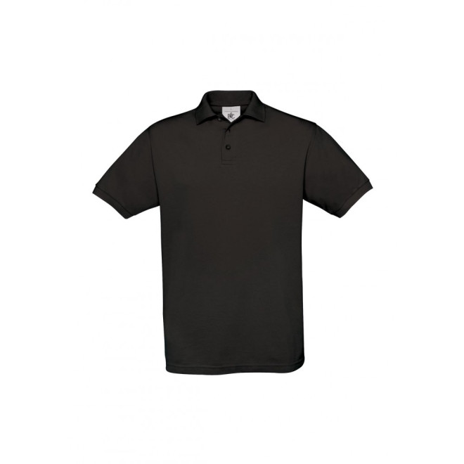 Piqué Polo Safran - Baumwolle | bis 2XL, Farben: black