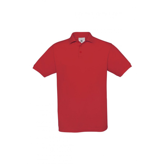 Piqué Polo Safran - Baumwolle | bis 2XL, Farben: red