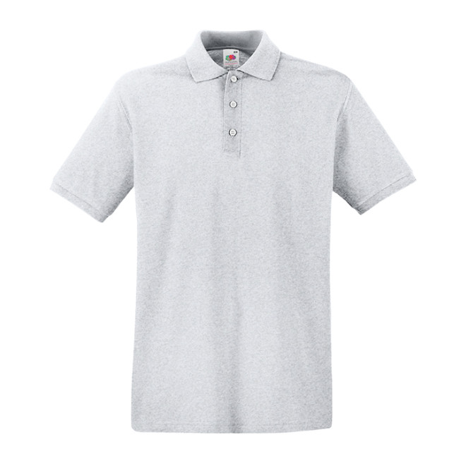 Premium Polo - Baumwolle | bis 3XL, Farben: heather grey