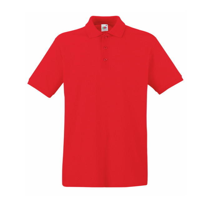 Premium Polo - Baumwolle | bis 3XL, Farben: classic red