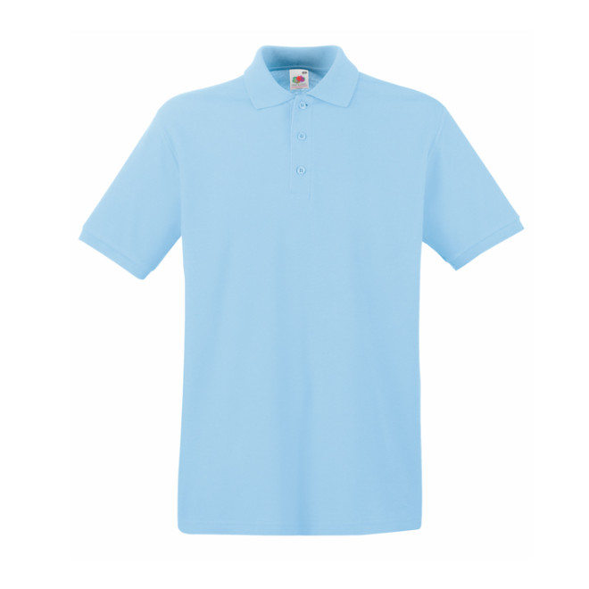 Premium Polo - Baumwolle | bis 3XL, Farben: sky