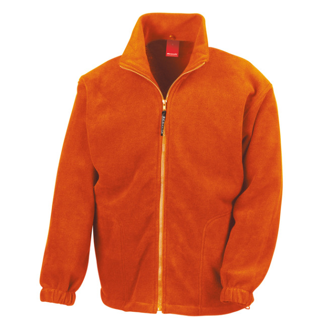 Full Zip Active Fleece Jacke | bis 2XL, Farben Result Fleece: orange