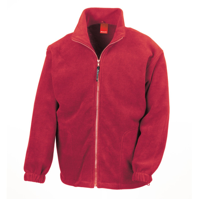 Full Zip Active Fleece Jacke | bis 2XL, Farben Result Fleece: red