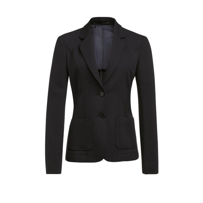 Jersey Stretch-Blazer LIBRA, Farben: schwarz