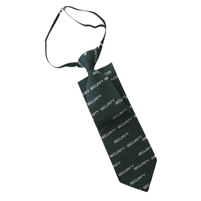 Krawatte: Regattes | Motiv SECURITY - einfarbig, Farben: schwarz