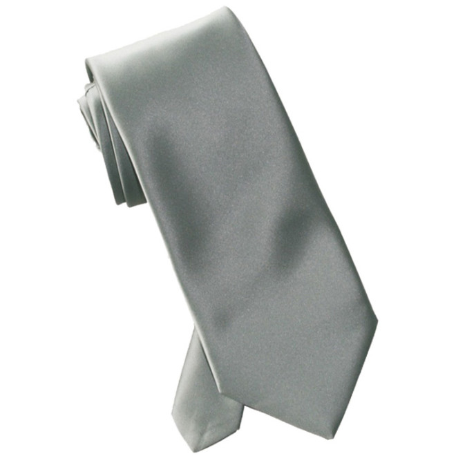 Krawatte: Langbinder oder Regattes | silber, Langbinder oder Regattes: Langbinder (zum selber binden)