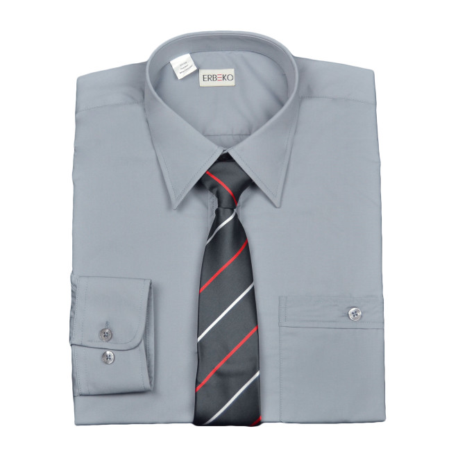 ERBEKO Diensthemd Langarm, Farben: grau