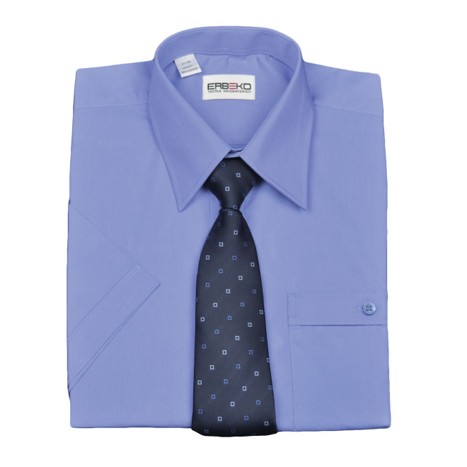 ERBEKO Diensthemd 1/2-Arm | 5 Farben, Farben: mittelblau