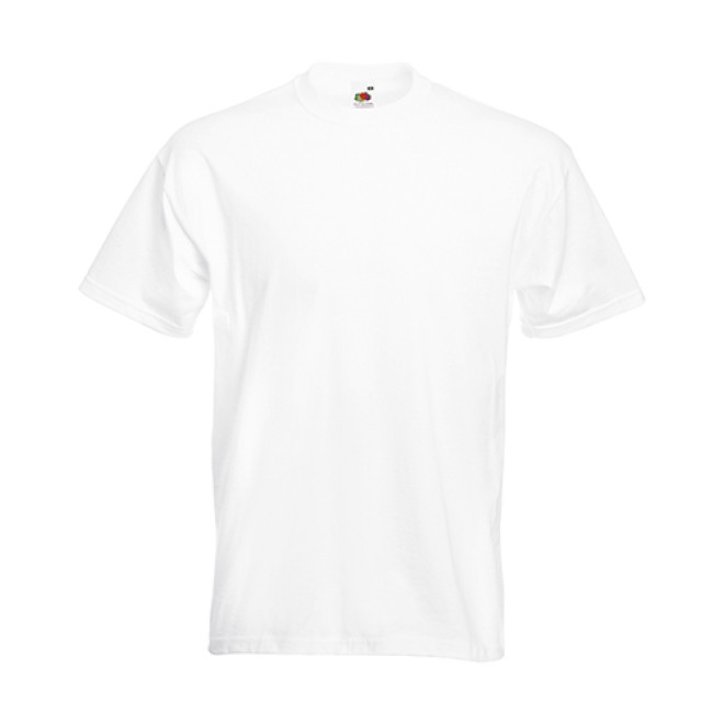 Super Premium Tee | bis 5XL, Farben Fruit of the Loom: white, Größen US: S