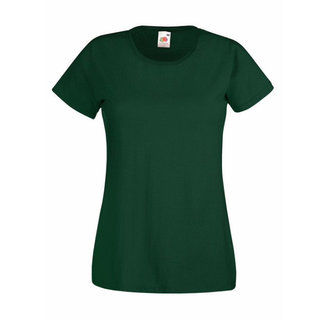 Lady-Fit Valueweight T | Baumwolle, bis 2XL, Farben Fruit of the Loom: bottle green