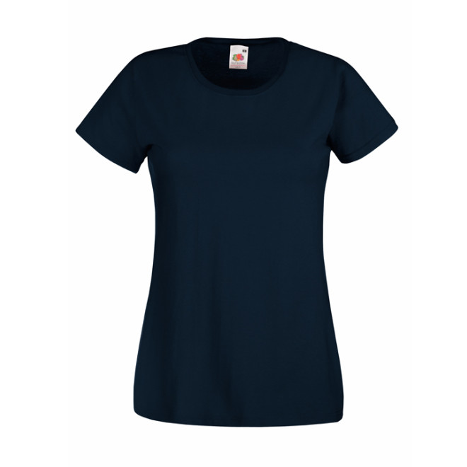 Lady-Fit Valueweight T | Baumwolle, bis 2XL, Farben Fruit of the Loom: deep navy