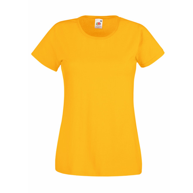 Lady-Fit Valueweight T | Baumwolle, bis 2XL, Farben Fruit of the Loom: sunflower