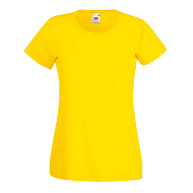 Lady-Fit Valueweight T | Baumwolle, bis 2XL, Farben Fruit of the Loom: yellow