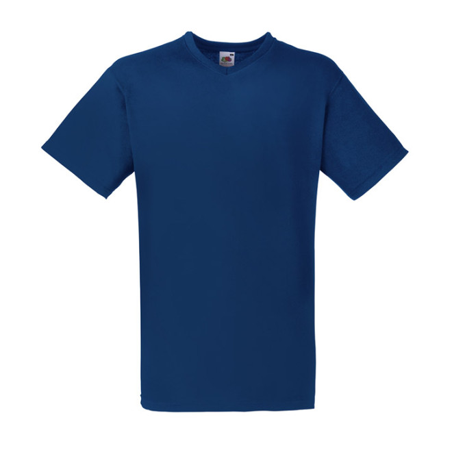 Mens V-Neck-Tee | bis 5XL, Farben Fruit of the Loom: navy, Größen: S