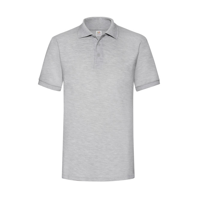 Heavyweight Polo - Mischgewebe | bis 3XL, Farben: heather grey