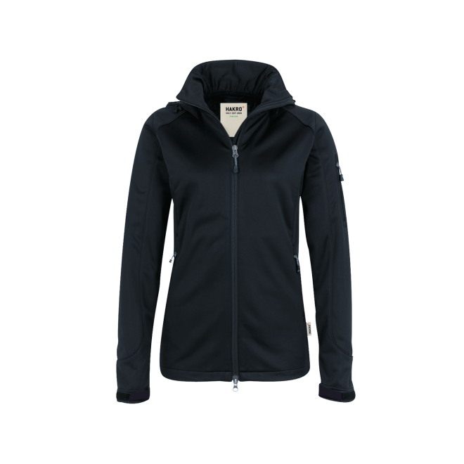 Softshelljacke ALBERTA | bis 6XL, Farben Hakro: schwarz