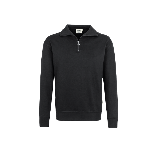 Premium 1/4 Zip-Sweatshirt - Mischgewebe | bis 6XL, Farben: schwarz
