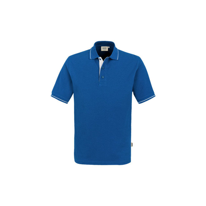 Herren Polo Casual - Baumwolle | bis 3XL, Farben: royal/weiss