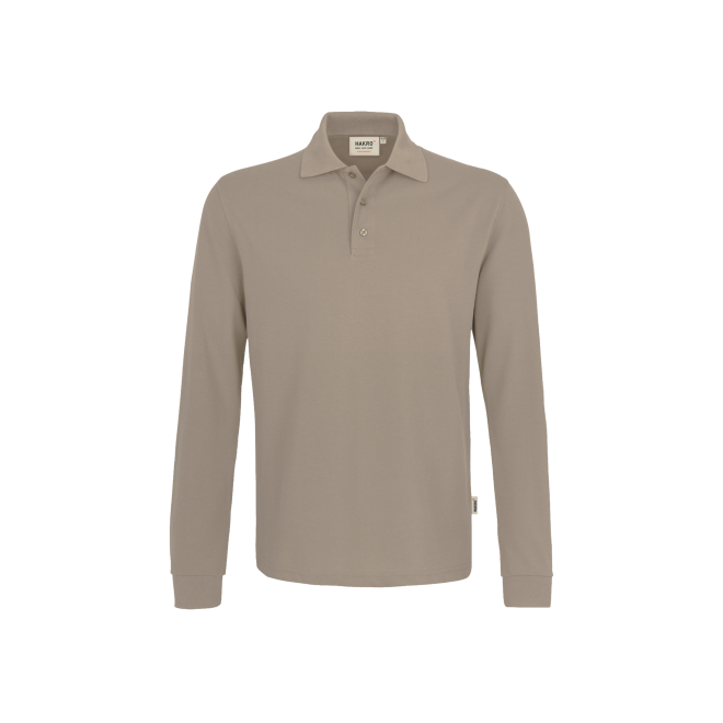 Premium Performance Langarm-Polo - Mischgewebe| bis 6XL, Farben: khaki