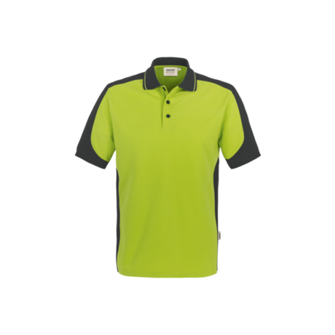 Poloshirt Contrast Performance | bis 6XL, Farben: anthrazit/kiwi