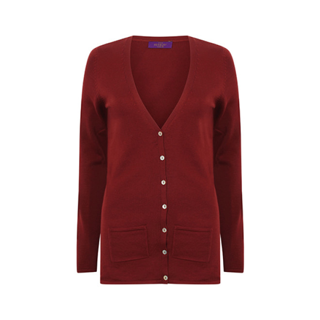 Ladies Cardigan Lightweight | bis 4XL, Farben: burgundy