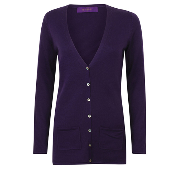 Ladies Cardigan Lightweight | bis 4XL, Farben: purple
