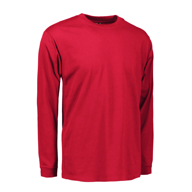 HACCP Herren Langarmshirt | bis 6XL, Farben: rot