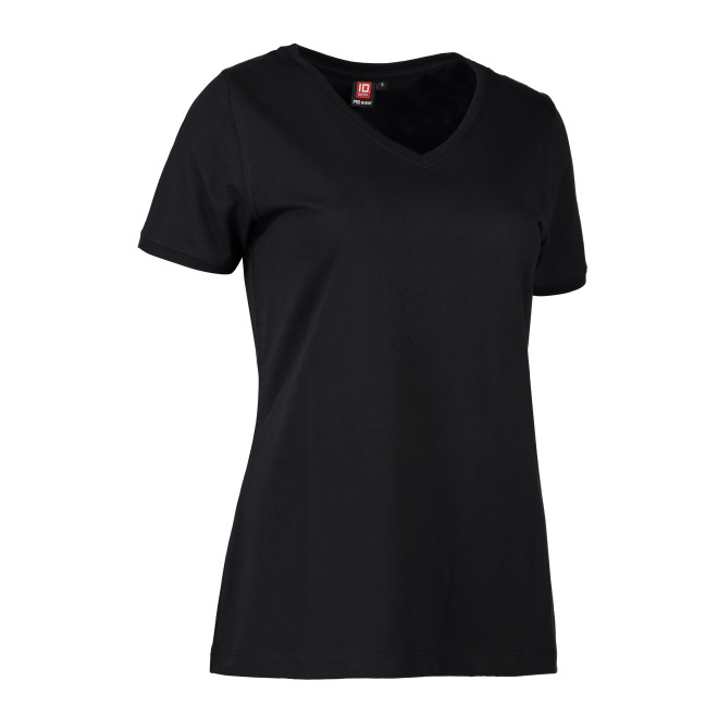 HACCP Damen T-Shirt V-Ausschnitt | bis 6XL, Farben: schwarz