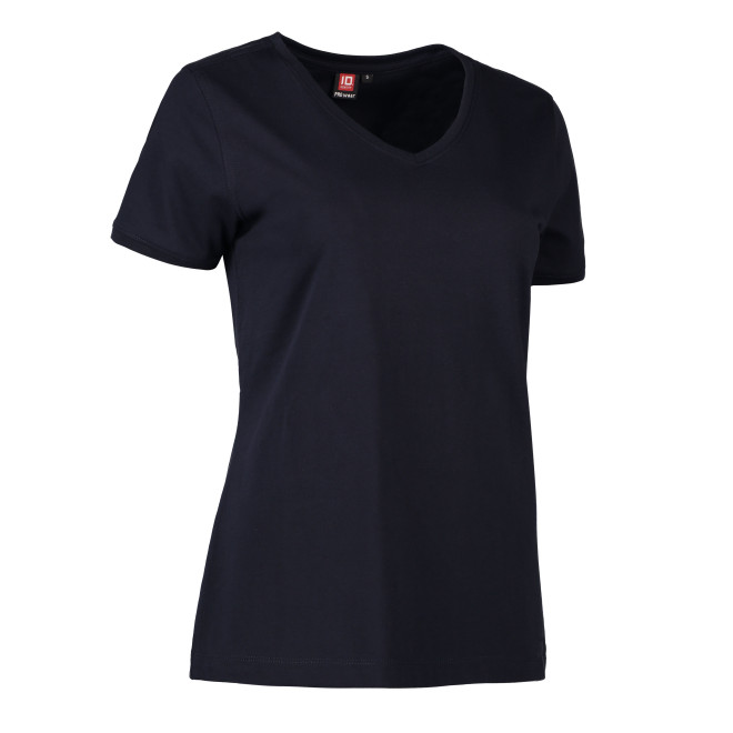 HACCP Damen T-Shirt V-Ausschnitt | bis 6XL, Farben: marine