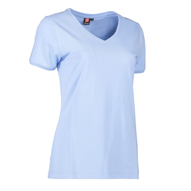 HACCP Damen T-Shirt V-Ausschnitt | bis 6XL, Farben: hellblau