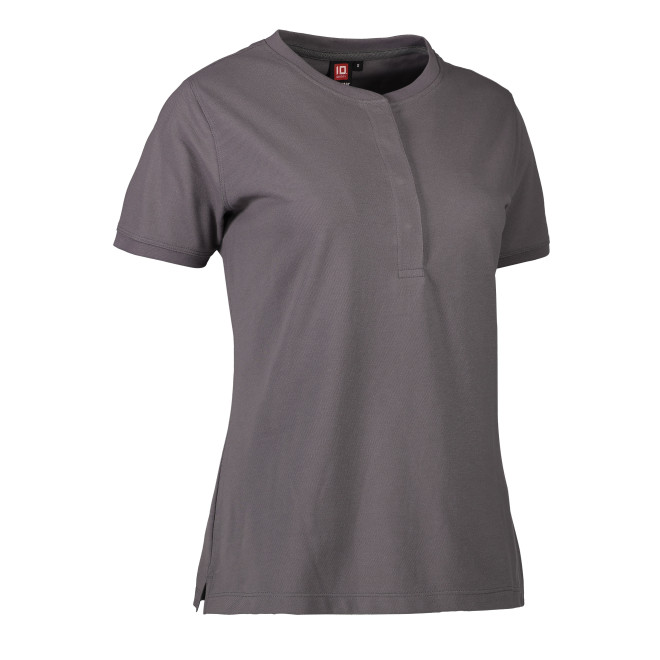 HACCP Damen Polo Catalina-Kragen | bis 6XL, Farben: grau