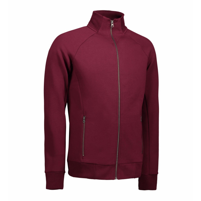 Full Zip Sweat | bis 4XL, Farben: bordeaux