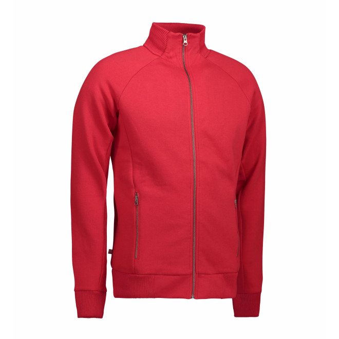 Full Zip Sweat | bis 4XL, Farben: rot