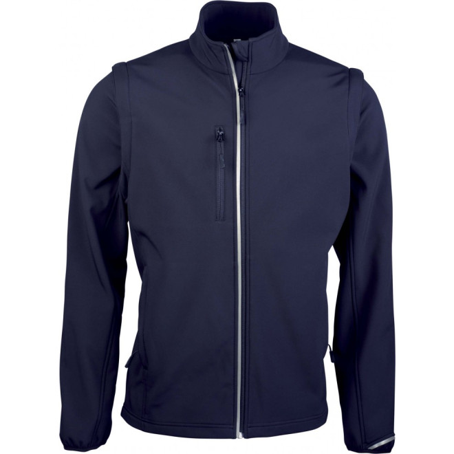 Softshelljacke mit abnehmbaren Ärmeln | bis 5XL, Farben: navy