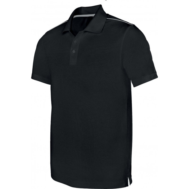 Herren Polo Quick Dry - Polyester | bis 3XL, Farben: black