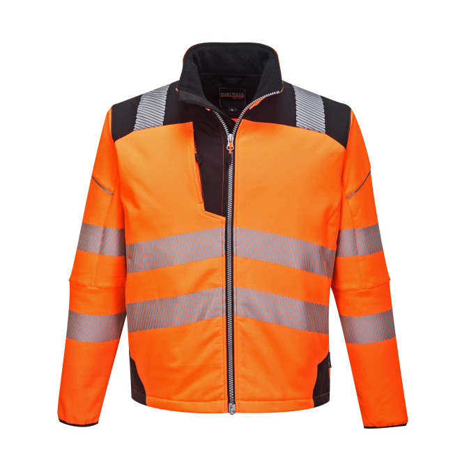 Vision Warnschutz-Softshelljacke, Farben: orange/schwarz