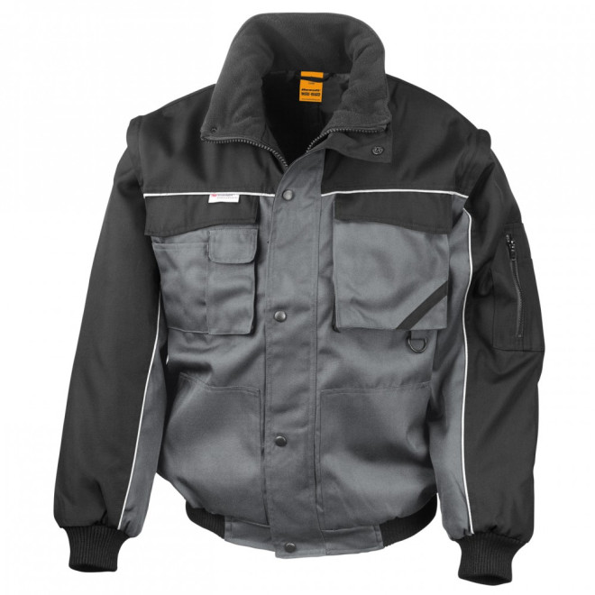Heavy Duty Jacket 2 in 1 | bis 3XL, Farben Result: grey/black