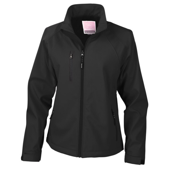 Ladies Softshelljacke BASE LAYER | bis 2XL, Farben: black