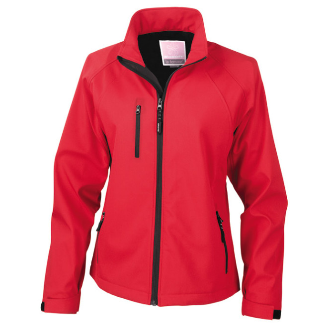 Ladies Softshelljacke BASE LAYER | bis 2XL, Farben: red