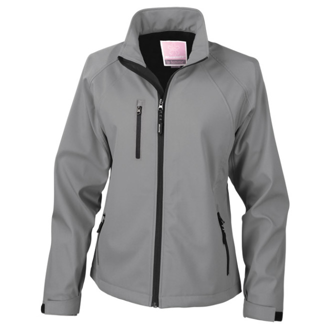 Ladies Softshelljacke BASE LAYER | bis 2XL, Farben: silver grey