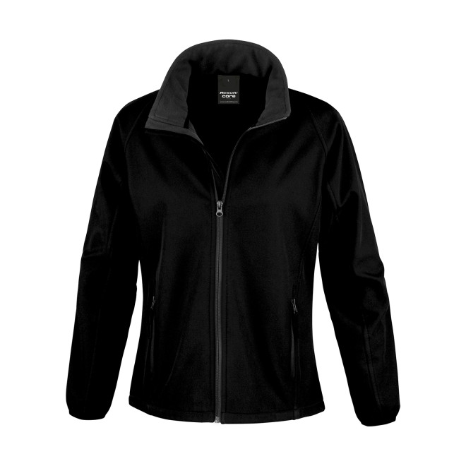 Ladies Softshelljacke PRINT | bis 2XL, Farben: black