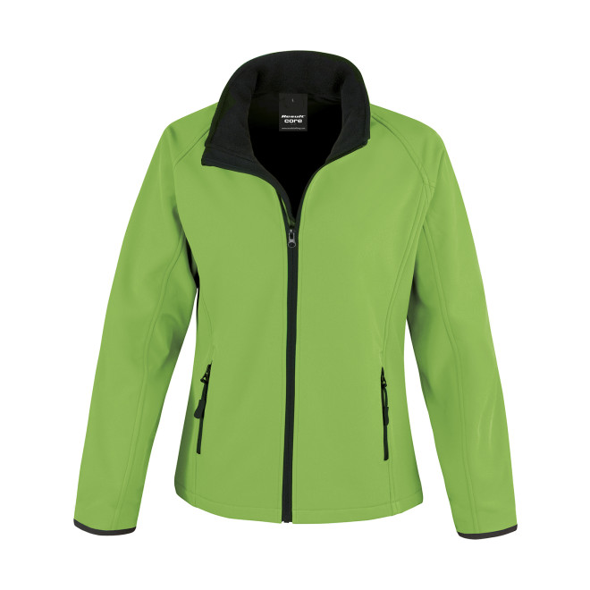 Ladies Softshelljacke PRINT | bis 2XL, Farben: vivid green/black