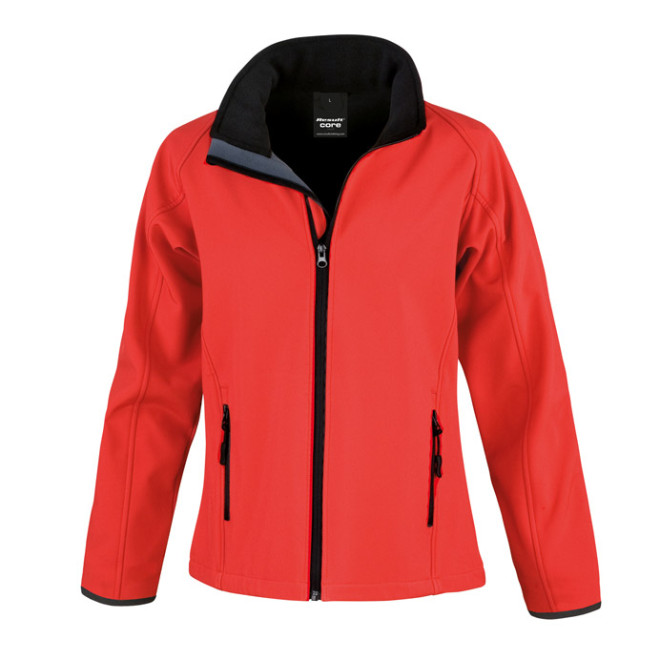 Softshelljacke PRINT | bis 4XL, Farben Result: red/black