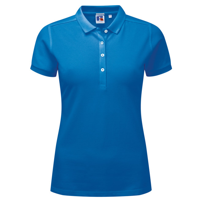 Ladies Stretch Polo - Mischgewebe | bis 2XL, Farben: azure